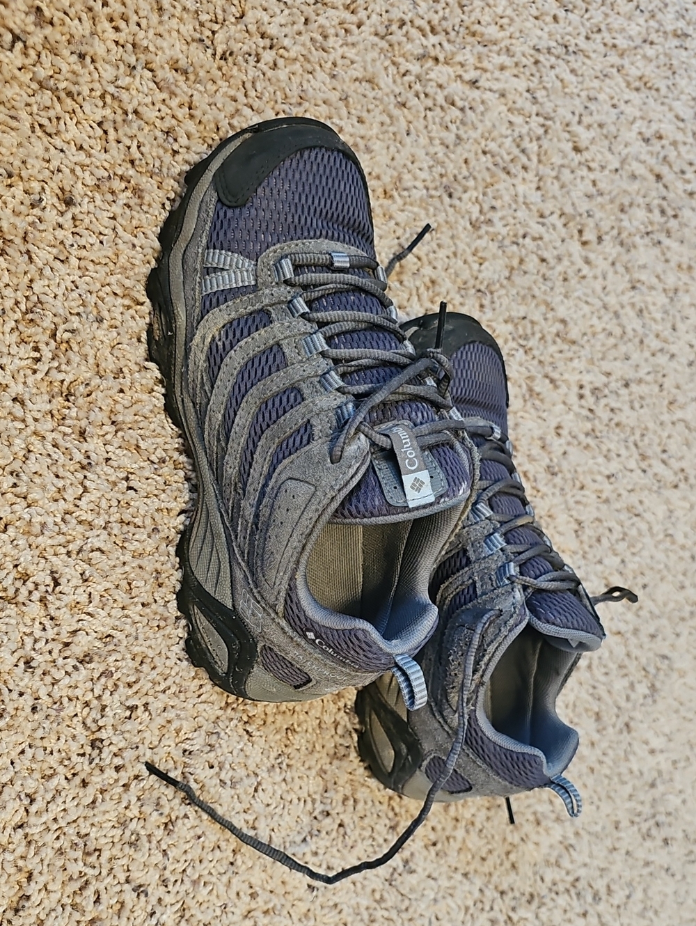 Columbia Women's Blue and Gray Trail Running Shoes